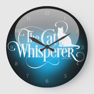Reloj Redondo Grande El Whisperer del gato