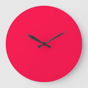 Reloj Redondo Grande Electric Crimson Contemporary Complementary Color