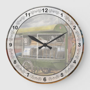 Reloj Redondo Grande Electricista - Linieros - Instalando luces de búsq