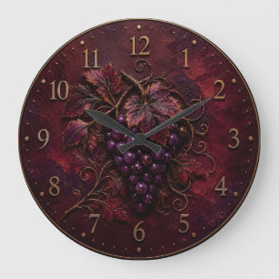Reloj Redondo Grande Elegancia del Viñedo Real