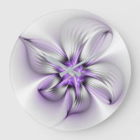 Elegancia floral arte contemporáneo abstracto viol