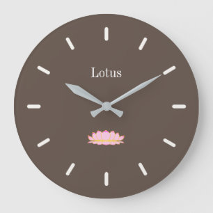 Reloj Redondo Grande Elegant Cedar Brown