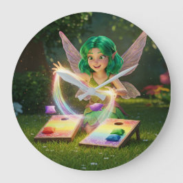 Reloj Redondo Grande Elegante Despedida de Soltera de Hada