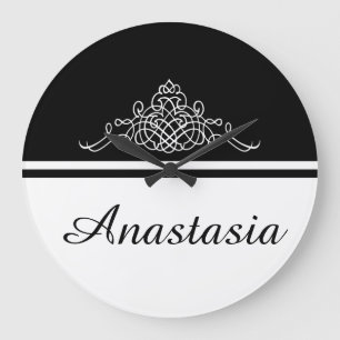 Reloj Redondo Grande Elegante diseño floral