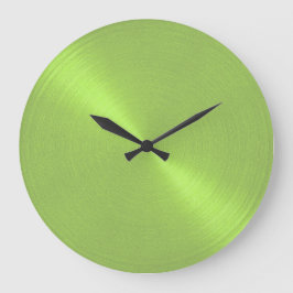 Reloj Redondo Grande Elegante Lime Green Sheen