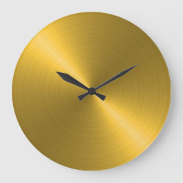 Reloj Redondo Grande Elegante Oro Sheen