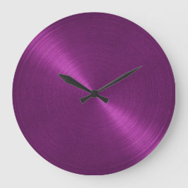 Reloj Redondo Grande Elegante Purple Sheen