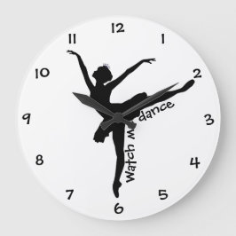 Reloj Redondo Grande Elegante WATCH ME DANCE Ballerina Silhouette