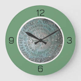 Reloj Redondo Grande Elementos Fiestas de referencia de la montaña de S