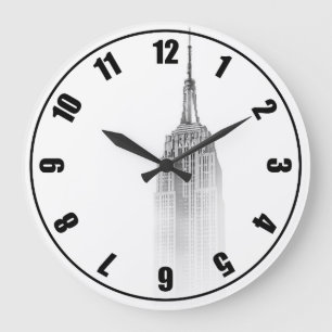 Reloj Redondo Grande Empire State Graphic