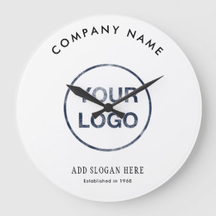 Reloj Redondo Grande Empresa de diseño de logotipos Modern Curve