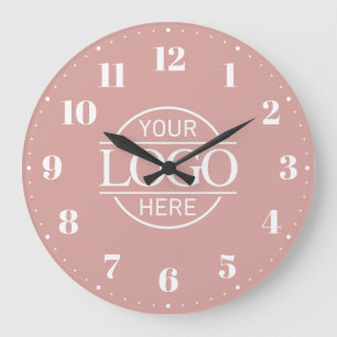 Reloj Redondo Grande Empresa de marca elegante logotipo promocional emp
