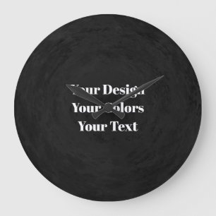 Reloj Redondo Grande En blanco - Crea tu propio Personalizado