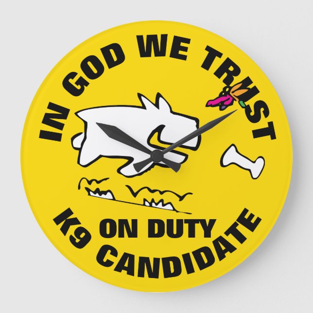 RELOJ REDONDO GRANDE EN DIOS CONFIAMOS (Anverso)