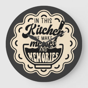 Reloj Redondo Grande En Esta Cocina Hacemos Malas Y Recuerdos