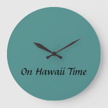 En Hawaii Time Wall Clock