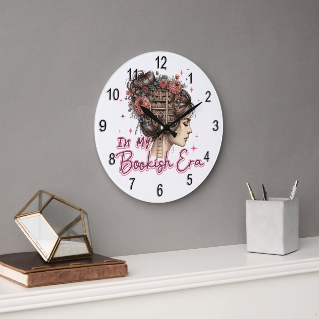 Reloj Redondo Grande En mi era de la librería (Oficina)