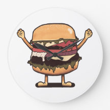 En punto de la hamburguesa