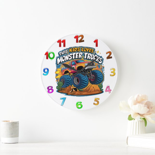 Reloj Redondo Grande Encantado por el rugido (Hogar)