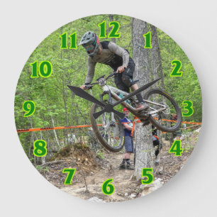 Reloj Redondo Grande Enduro Mountain Bike Race 