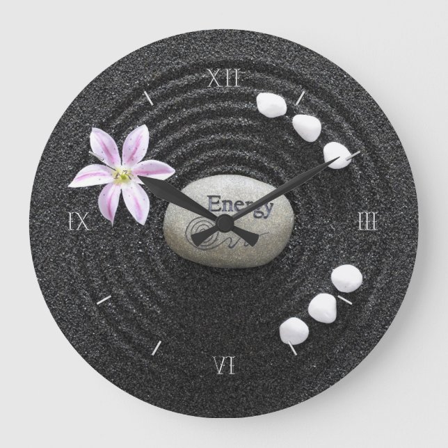 Reloj Redondo Grande Energía del zen (Anverso)