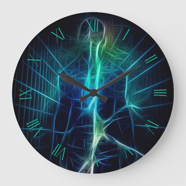 Reloj Redondo Grande Energía eterna humana (Anverso)