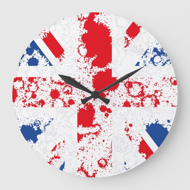 Reloj Redondo Grande ENGLAND FLAG KCALIMA effect by Masanser (Anverso)