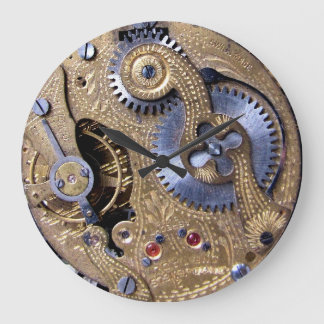 Reloj Redondo Grande Engranajes del latón de Pocketwatch del Victorian