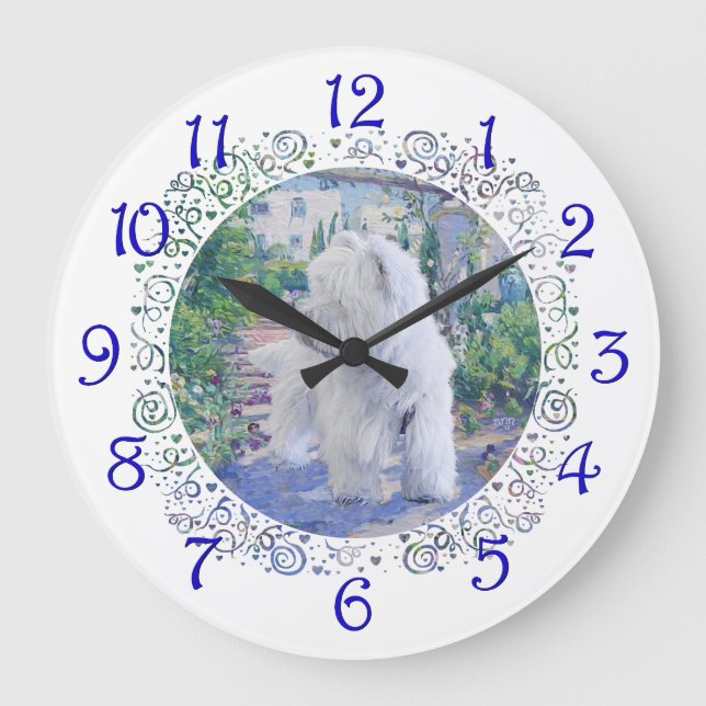 Reloj Redondo Grande Enramada de primavera (Anverso)