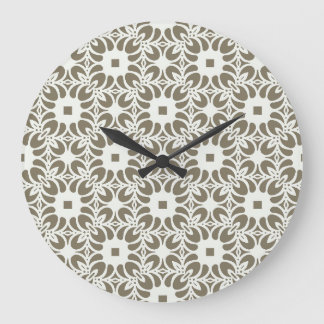 Reloj Redondo Grande Enrejado de lino