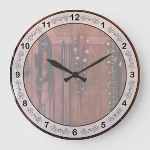 Reloj Redondo Grande Entrenador de Caballos - Jingle Bells