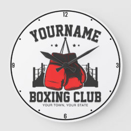 Reloj Redondo Grande Entrenamiento del anillo de boxeo Pro Boxer ADD NA