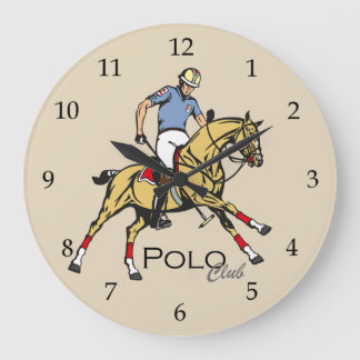 Reloj Redondo Grande equestrian polo sport club