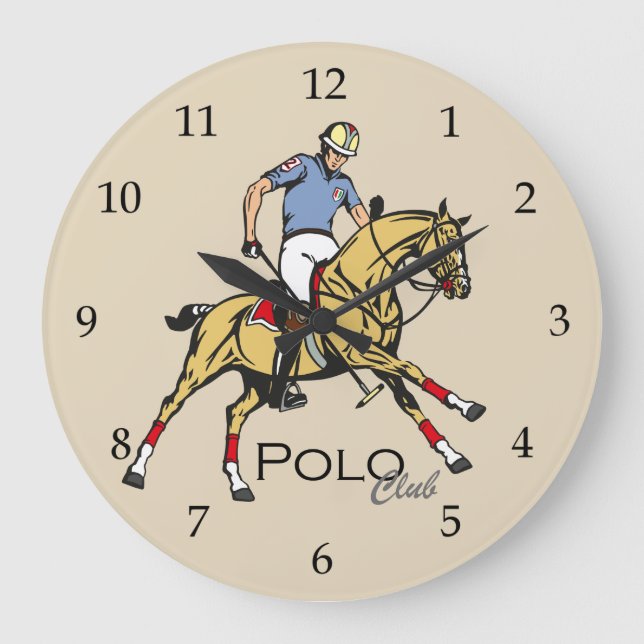 Reloj Redondo Grande equestrian polo sport club (Anverso)