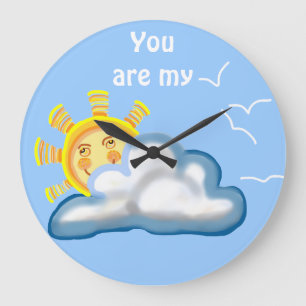 Reloj Redondo Grande Eres mi sol