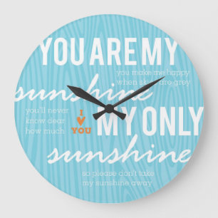 Reloj Redondo Grande Eres mi sol