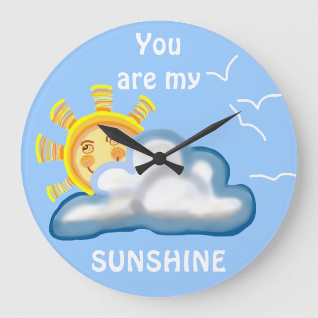 Reloj Redondo Grande Eres mi SUNSHINE (Anverso)