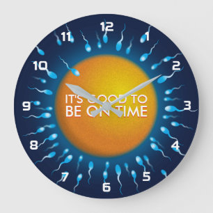 Reloj Redondo Grande ES BUENO LLEGAR A TIEMPO Ciencia