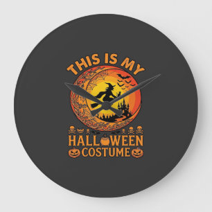Reloj Redondo Grande Es Caldera Castillo Bruja Disfraz Halloween