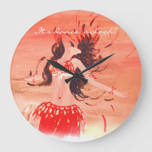 Reloj Redondo Grande ¡Es en punto de la danza!