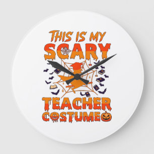 Reloj Redondo Grande Es Espantoso Traje De Maestro Bruja De Halloween T
