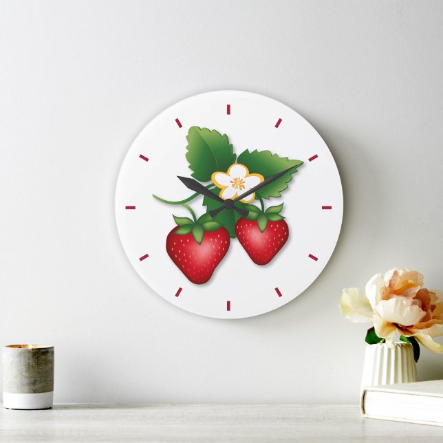 Reloj Redondo Grande Es hora de Strawberry Shortcake (It's Strawberry Shortcake Time!)