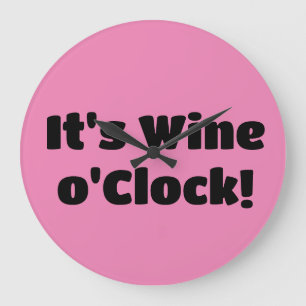 Reloj Redondo Grande Es la hora del vino