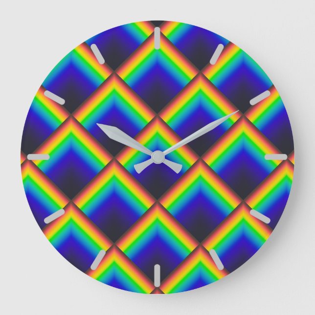 Reloj Redondo Grande Escalas de espectro solar (Anverso)