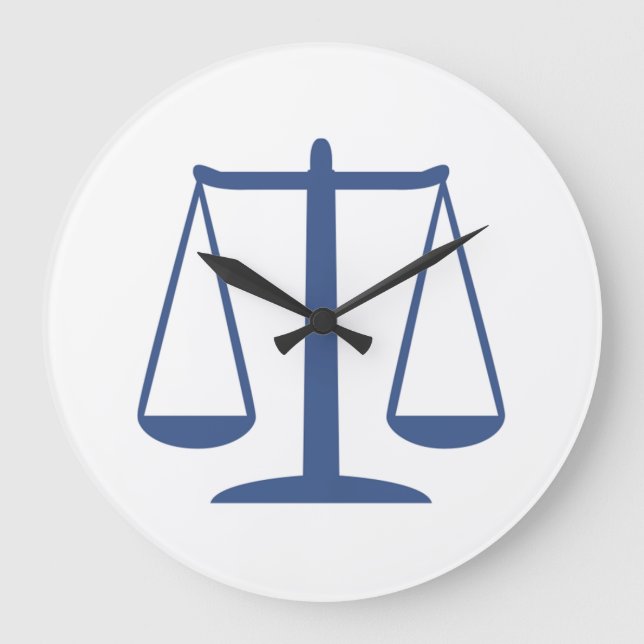 Reloj Redondo Grande Escalas de justicia (Anverso)