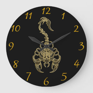 Reloj Redondo Grande Escándalo envenenado de oro insecto muy venenoso