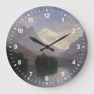 Reloj Redondo Grande Escena de la montaña