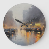 Escena de lluvia nocturna urbana