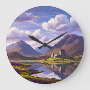 Reloj Redondo Grande Escocia Escocia Castillo de Highlands Viajes