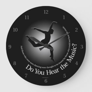 Reloj Redondo Grande ¿Escuchas La Música?